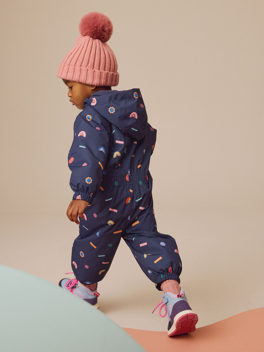 Комбинезон непромокаемый с флисовой подкладкой для девочки Next E25-115, Темно-синий