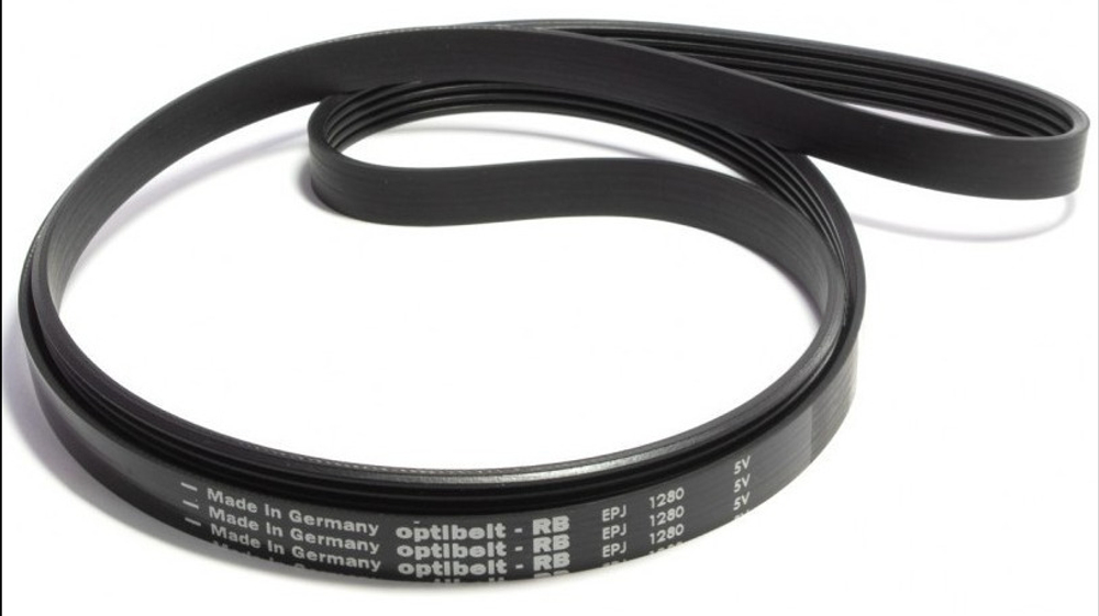 Ремень 1280 j5 optibelt черный. 1235mm BLJ504UN Electrolux, Zanussi