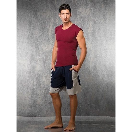 Мужская майка бордовая Doreanse 2233