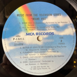 Винтажная виниловая пластинка LP Miami Vice Полиция Майами Music From The Television Series (Japan 1985) (Obi)