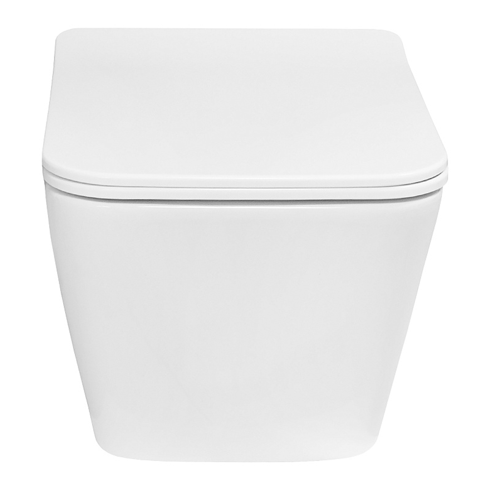 Унитаз подвесной Azario Indor Торнадо, с сиденьем микролифт/дюропласт 520*360*360 (AZ-9004WT)