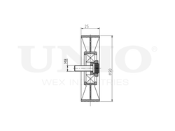 Ролик направляющий приводного ремня UNIO TNS-10192