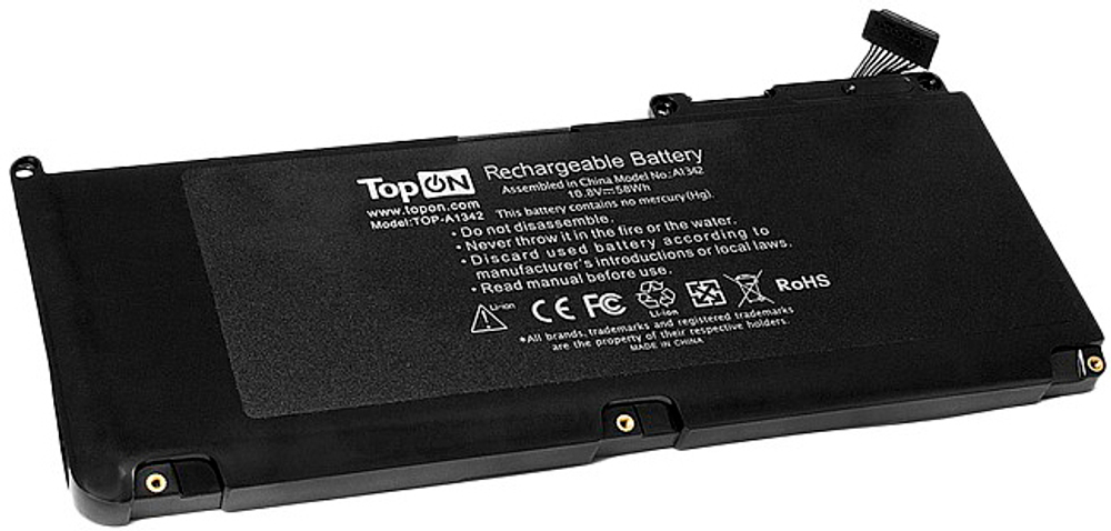 Аккумулятор для ноутбука Apple MacBook TopOn TOP-A1342