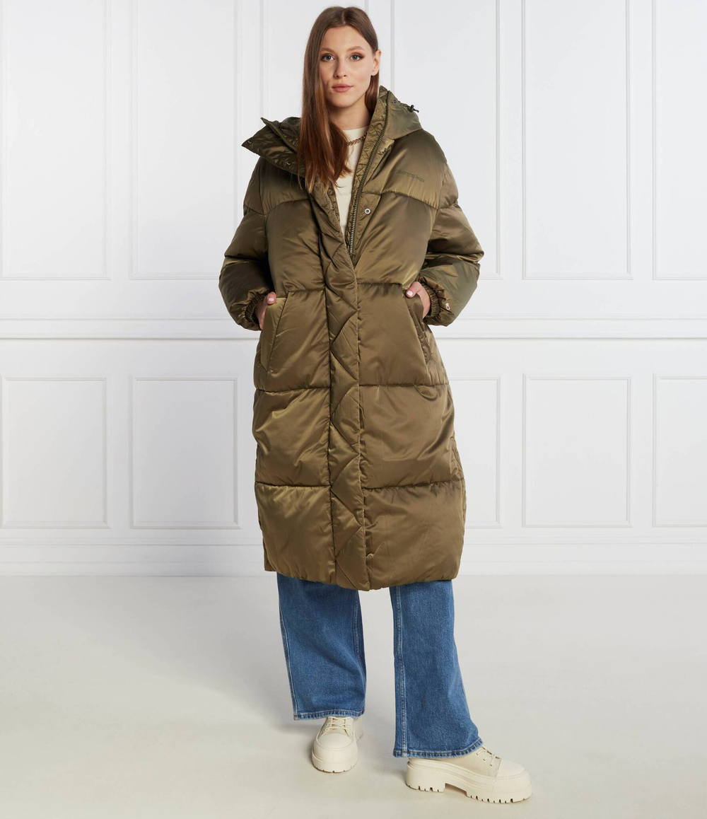 Пальто SATIN Tommy Jeans - зеленый(DW0DW16587)