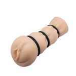 Мастурбатор-вагина с уплотняющими кольцами Baile Crazy Bull (Цвет: телесный)