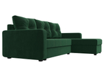 Диван угловой Ливерпуль Лайт правый угол, Зеленый, Велюр, 117721