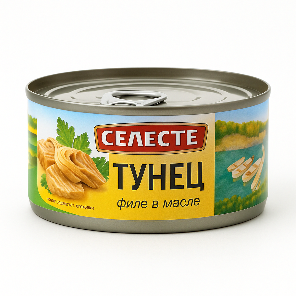 Тунец Селесте филе в масле 140 гр