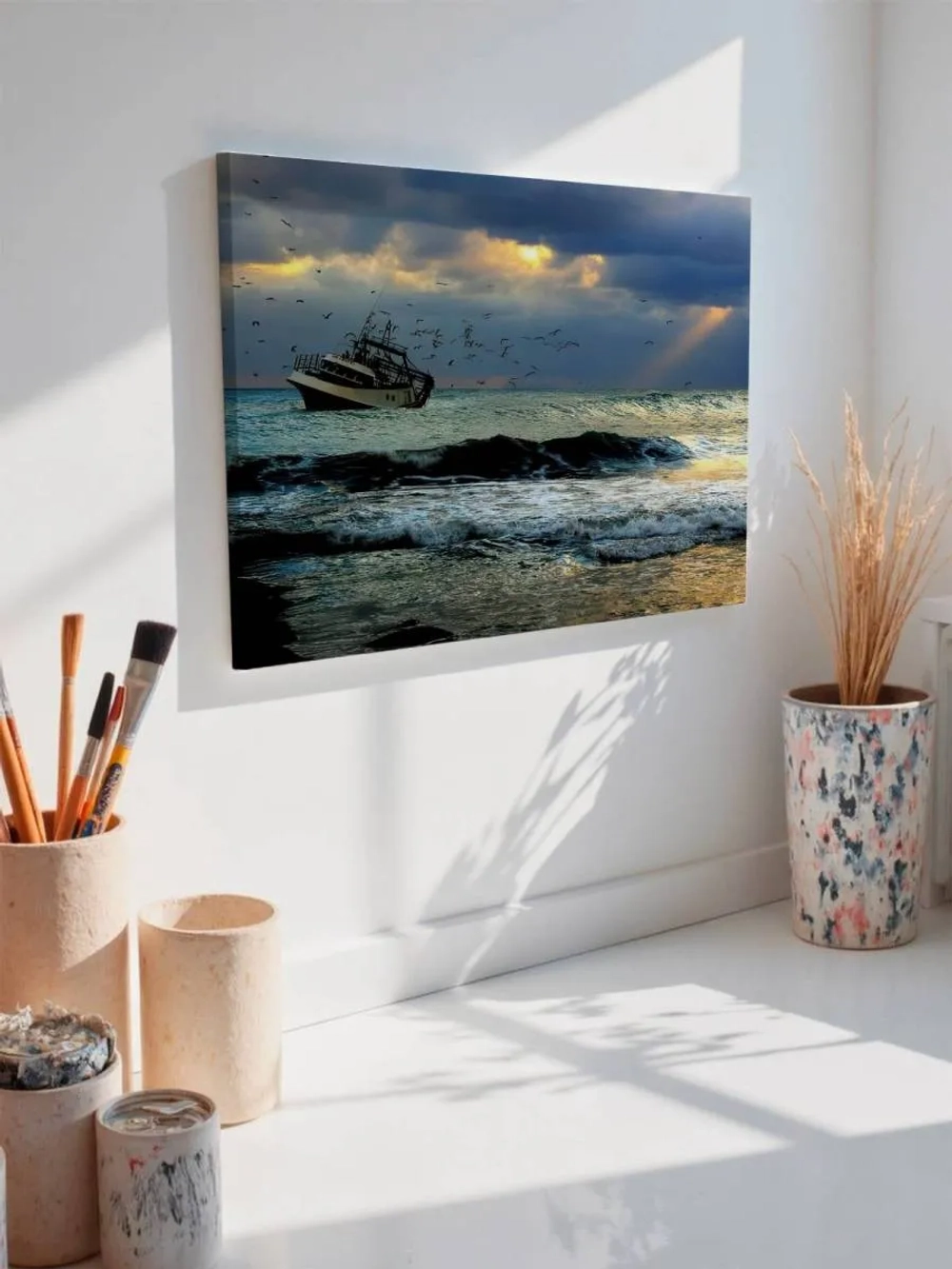Картина на стену 40 X 50 Корабль в море
