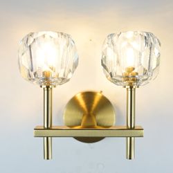 Бра Boule De Cristal Double Sconce Brass By Imperiumloft