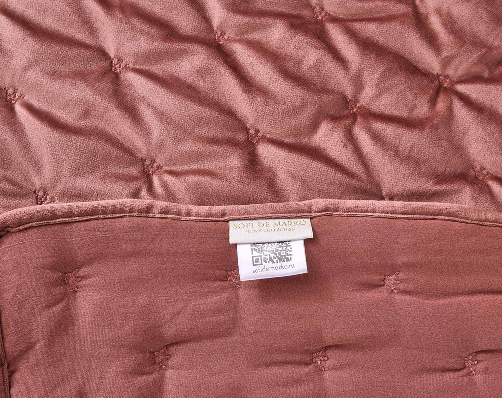 Покрывало 240x260 Sofi De MarkO Лея цвета марсалы
