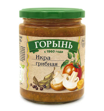 Икра грибная 420г. Горынь