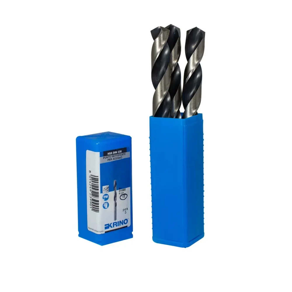 Сверло по металлу из быстрорежущей стали HSSG 16,0 мм (3шт) Krino 10801600