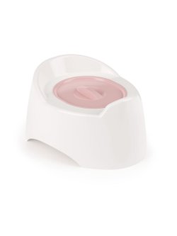 Горшок туалетный детский (Малышок) с крышкой. (розовый) 28х20х14см (1527)