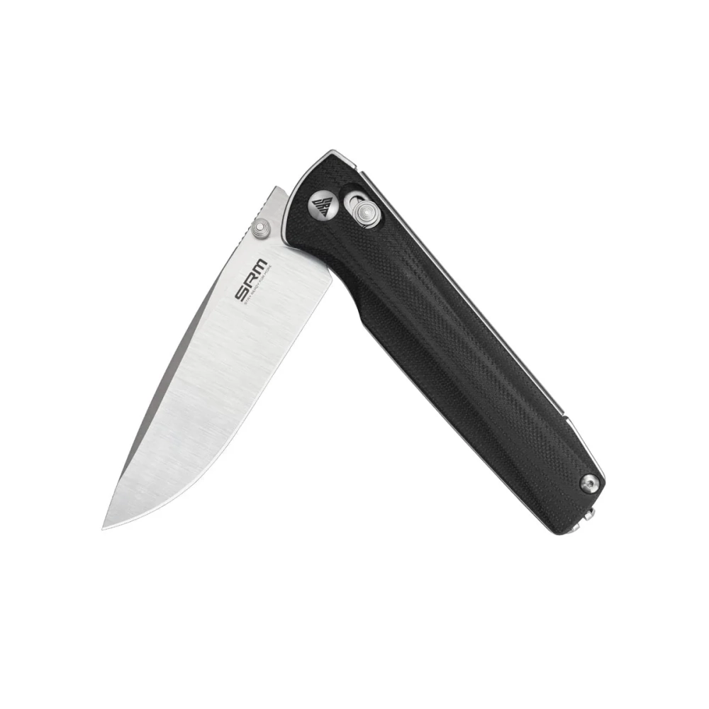Нож складной SRM 258L-GB Terrier Satin (D2, Black G10)