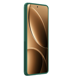 Усиленный защитный чехол зеленого цвета (Dark Green) от Nillkin для Xiaomi Poco F7 Ultra и Redmi K80 Pro, серия Super Frosted Shield Pro