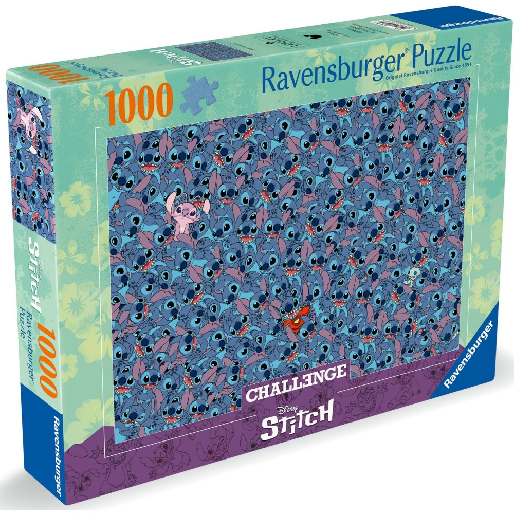 Пазл Ravensburger Disney Stitch Challenge 012658 1000 элементов 012658 — фото 1