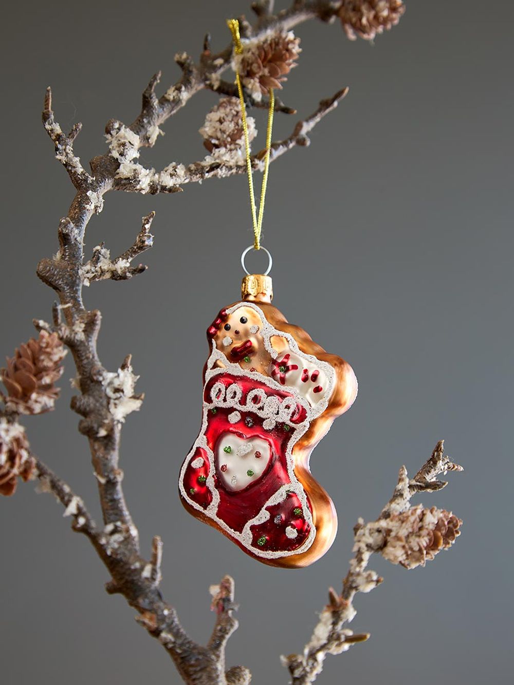 Набор ёлочных украшений Ginger celebration из коллекции New Year Essential, 4 шт.