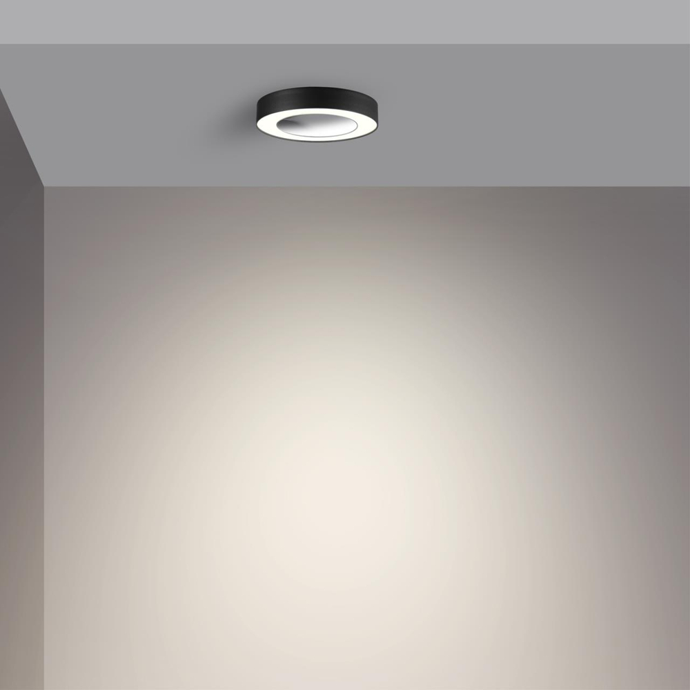359277 OVER NT23 326 черный Светильник накладной светодиодный IP20 LED 18W 85-265V 1350Лм 3000К MIRROR