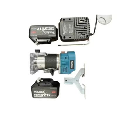 Фрезер кромочный Аккумуляторный по дереву 21V 6.0 Ah