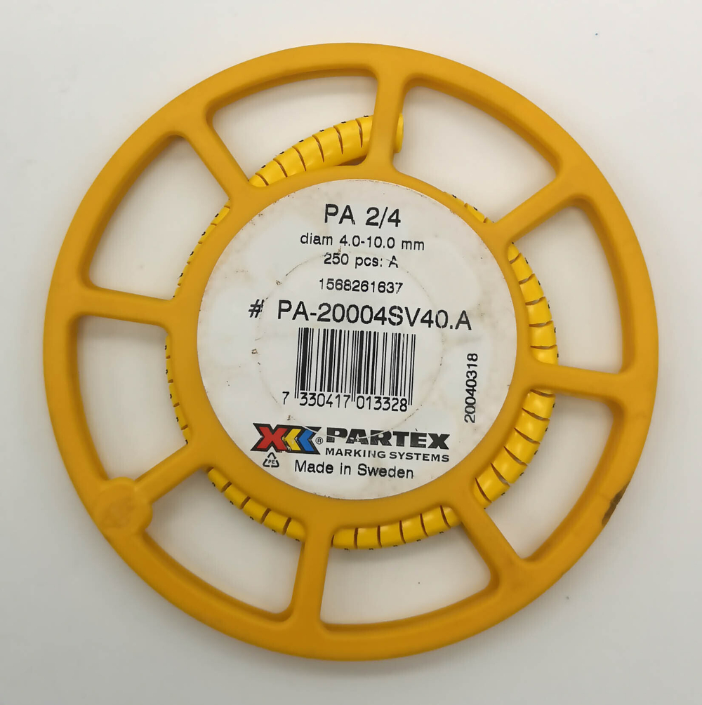 Маркер кабельный сеч.4-10мм PA 2/4 Weidmuller PARTEX РА-20004SV40.A 1568261637 (84 шт.)-