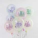 Шар (12''/30 см) С 8 Марта, Ты Прекрасна!, Ассорти, кристалл, 2 ст, 25 шт.