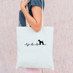 Тканевая сумка "Эрдельтерьер - сердечный ритм"