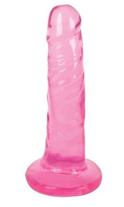 Розовый фаллоимитатор Slim Stick Dildo - 15,2 см. (Цвет: розовый)