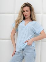 Блузка Дис Виотекс ГОЛУБОЙ