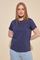 Qadın üçün qısa qol göy köynək TWOSS20TS0133