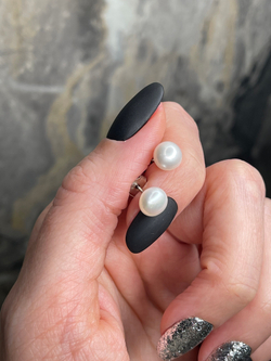 Серьги-гвоздики Pearl