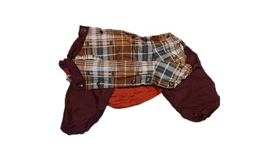 Комбинезон, утепленный байкой 27 девочка (обхват груди 55 - 61) кирпичный - бордовый