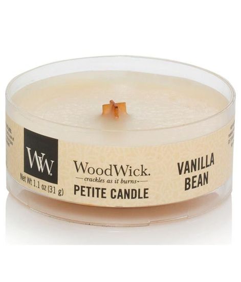 Ванильный боб, ароматическая свеча мини, WoodWick