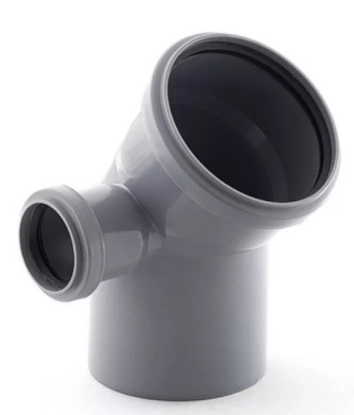 Отвод 110*90 с выходом 50 (правый) Политэк