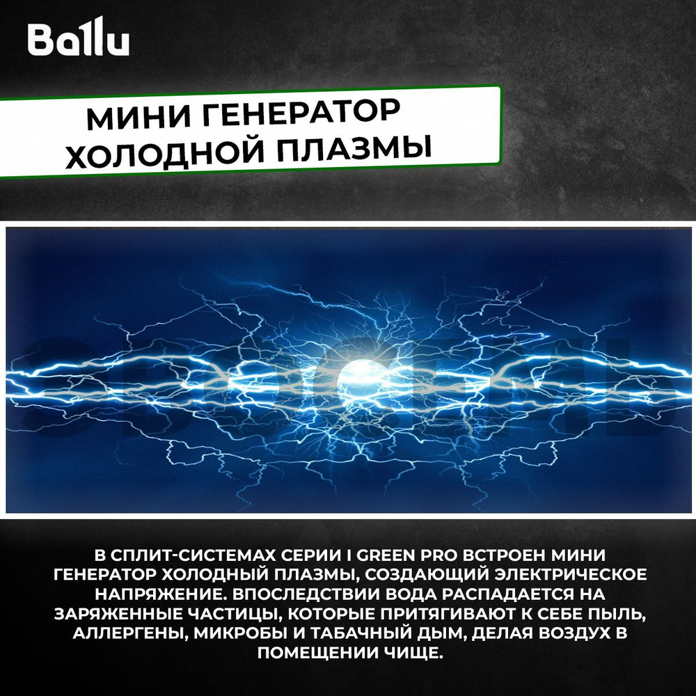 Сплит-система Ballu iGreen Pro BSAG-24HN8, для помещения до 70 кв.м.