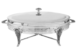 Блюдо с подогревом Британи овальное с крышкой Regent