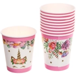 Стакан бумажный 0,2л в наборе 10 шт «Цветочный рай»