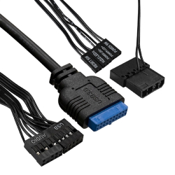 Корпус для компьютера Exegate EX292981RUS Корпус Minitower ExeGate mEVO-7807 (mATX, без БП, 1*USB+1*USB3.0, черный 1x12 см с RGB подсветкой)
