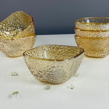 Lenardi 588-651 Набор из 6 салатников 10,2см в под.уп.(х12)Стекло