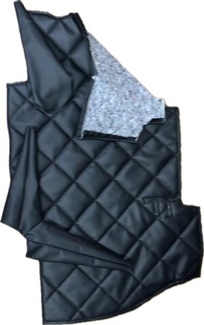 Коврик под рычаги КПП УАЗ 452, 3303 (чёрная нить ромб)