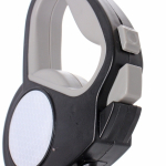 Поводок-рулетка для малых и средних пород со светооражающим элементом «МОЙ БРО», цвет чёрный, 3м, нагрузка до 10кг