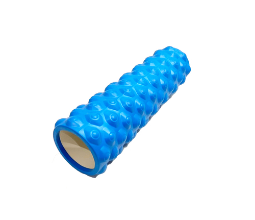 Ролик массажный для йоги MARK19 Yoga Dote 45x14 см голубой