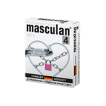 Презервативы утолщенные черного цвета "Masculan, 4 Ultra Safe Black" , 3 шт.