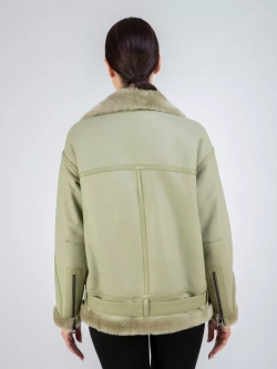 Дубленка авиатор натуральная зимняя