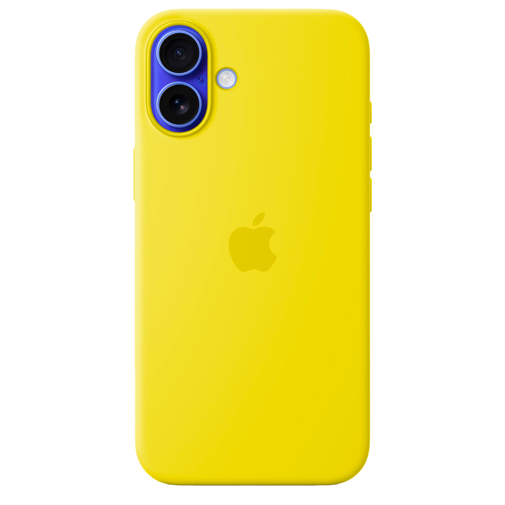 Силиконовый чехол с поддержкой MagSafe Apple Silicone Case для iPhone 16 Plus, Star Fruit (Желтый)