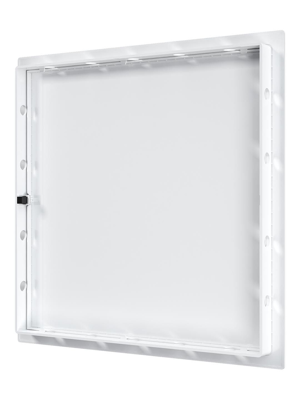 Люк ревизионный LN фланец 300х300 нажимной 327х327 пластик EVECS