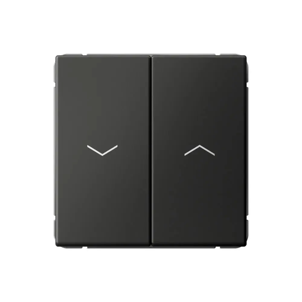 ARTGALLERY 2-клавишный ВЫКЛЮЧАТЕЛЬ ДЛЯ ЖАЛЮЗИ, 2х сх.4, 10А, механизм, быстрозажим. клем., БАЗАЛЬТ