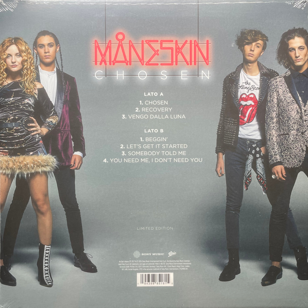 Maneskin ‎– Chosen (Европа 2024г.)