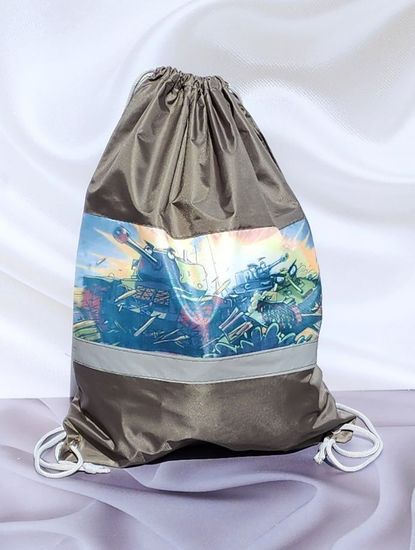 Мешок- рюкзак полиэстр Совы, серый