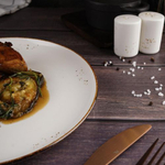 Тарелка гладкая d=26 см, фарфор "NOBLE" серия "Grace"