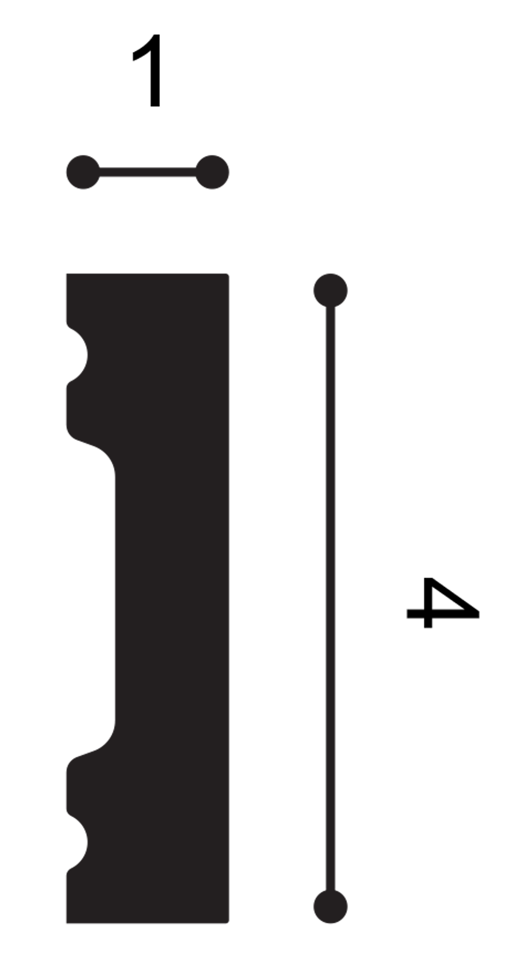 Плинтус гибкий SX162F